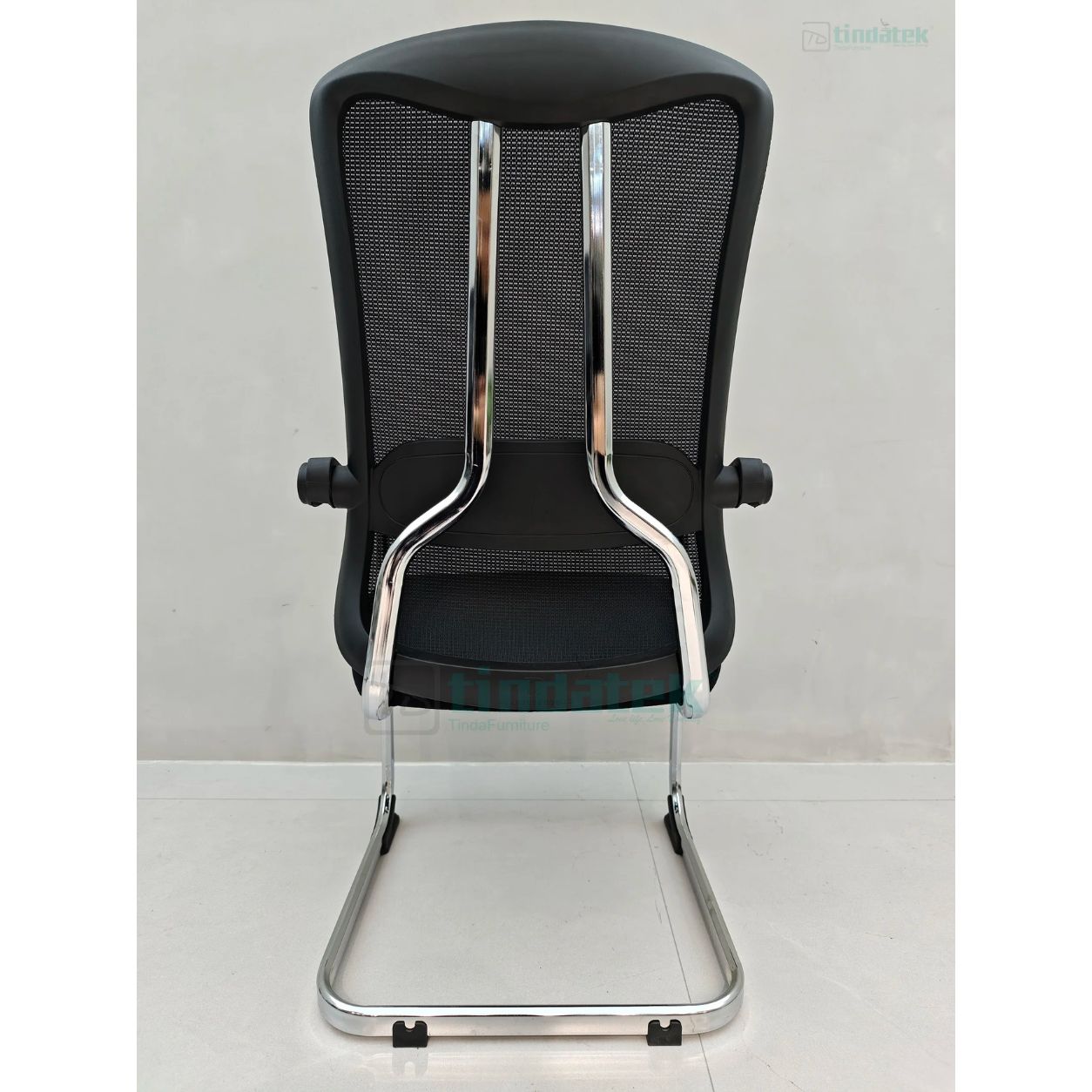 ÉLITE CHROME — Chaise Visiteur Ergonomique