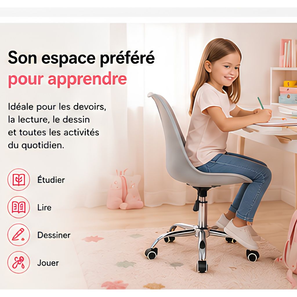 KIVO™ Chaise Ergonomique Enfant Réglable