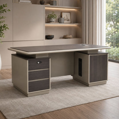 Bureau de Direction NOVARA 140 cm avec Rangements Intégrés