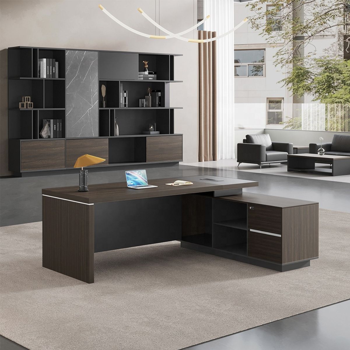 Bureau de direction moderne 160×70×75 cm