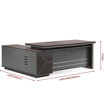 Bureau de direction moderne 160×70×75 cm