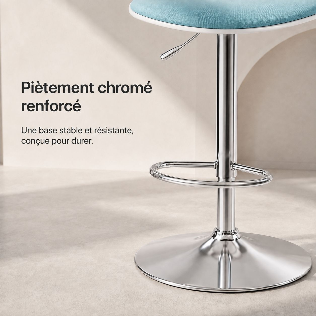 QAWS™ — Tabouret haut ergonomique