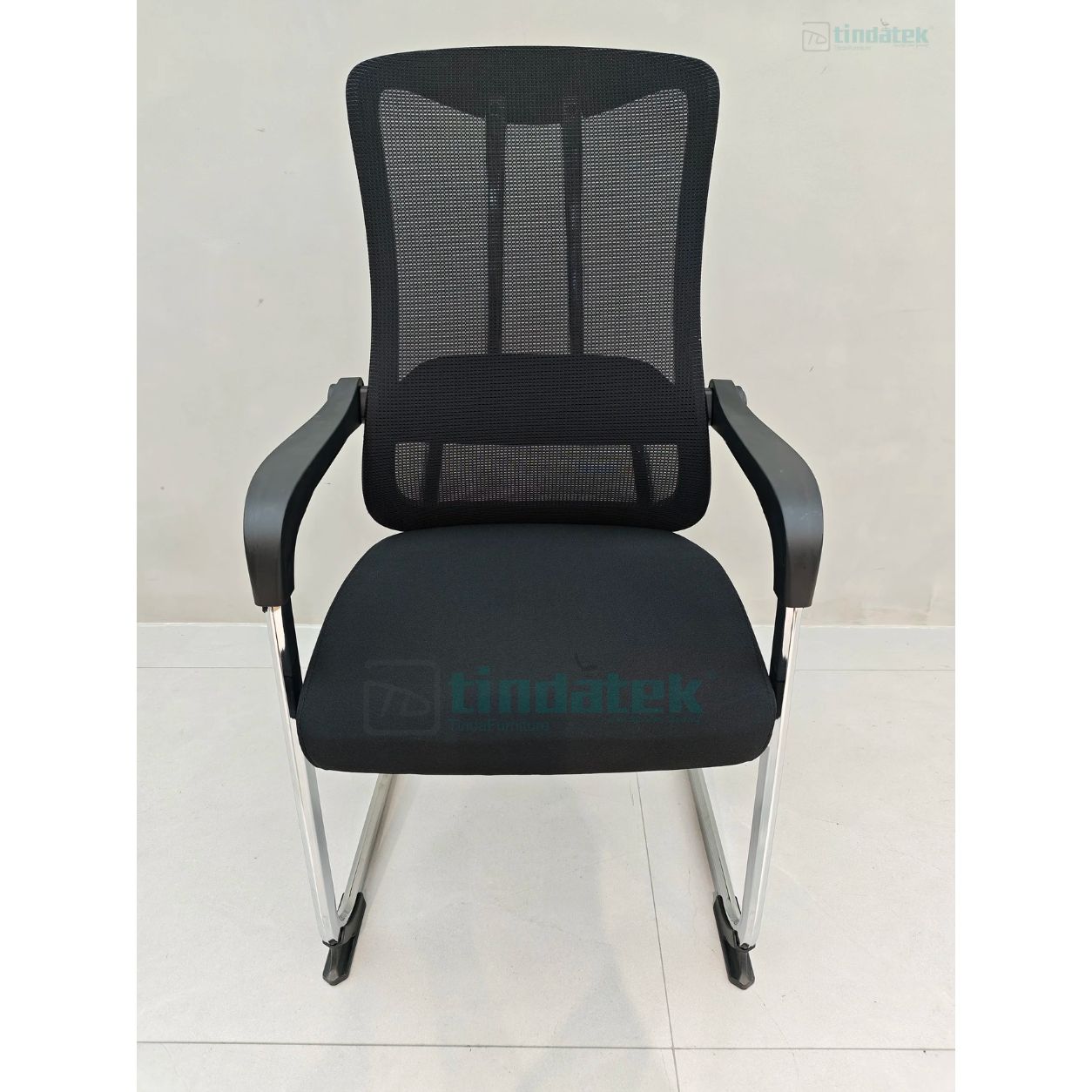 ÉLITE CHROME — Chaise Visiteur Ergonomique