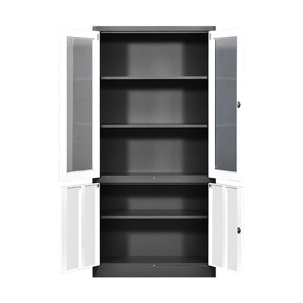 Armoire métallique à 2 portes vitrées