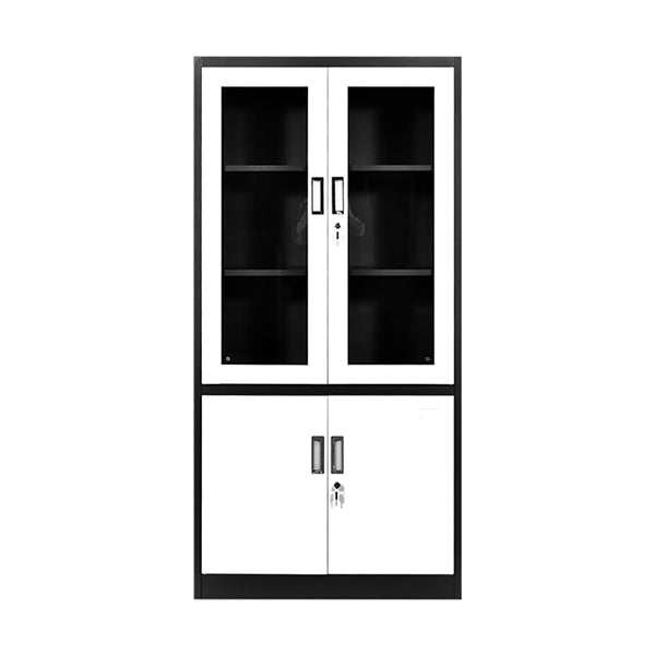 Armoire métallique à 2 portes vitrées