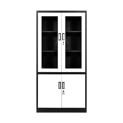 Armoire métallique à 2 portes vitrées