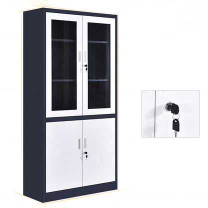 Armoire métallique à 2 portes vitrées