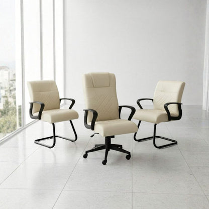 Ensemble: fauteuil president +2 fauteuils visiteurs
