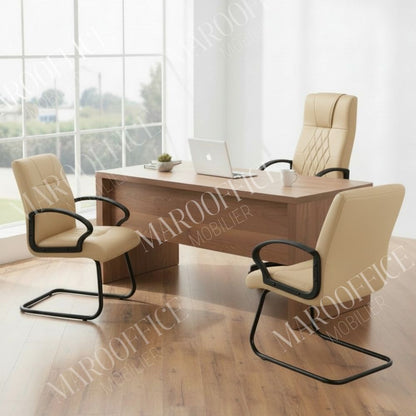 Ensemble: fauteuil president +2 fauteuils visiteurs